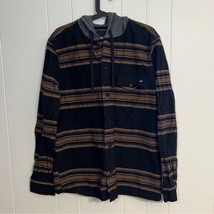 Vans long‎ sleeve button-down hoodie Size L